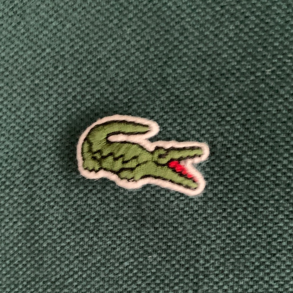 Lacoste Men's Green LS Polo Shirt - Picture 5 of 11